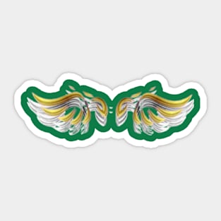 Bird wings art designs. Sticker